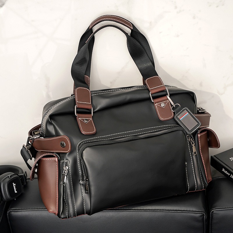 Leather Work Bag Men - High Quality Handbag Men Business Briefcase