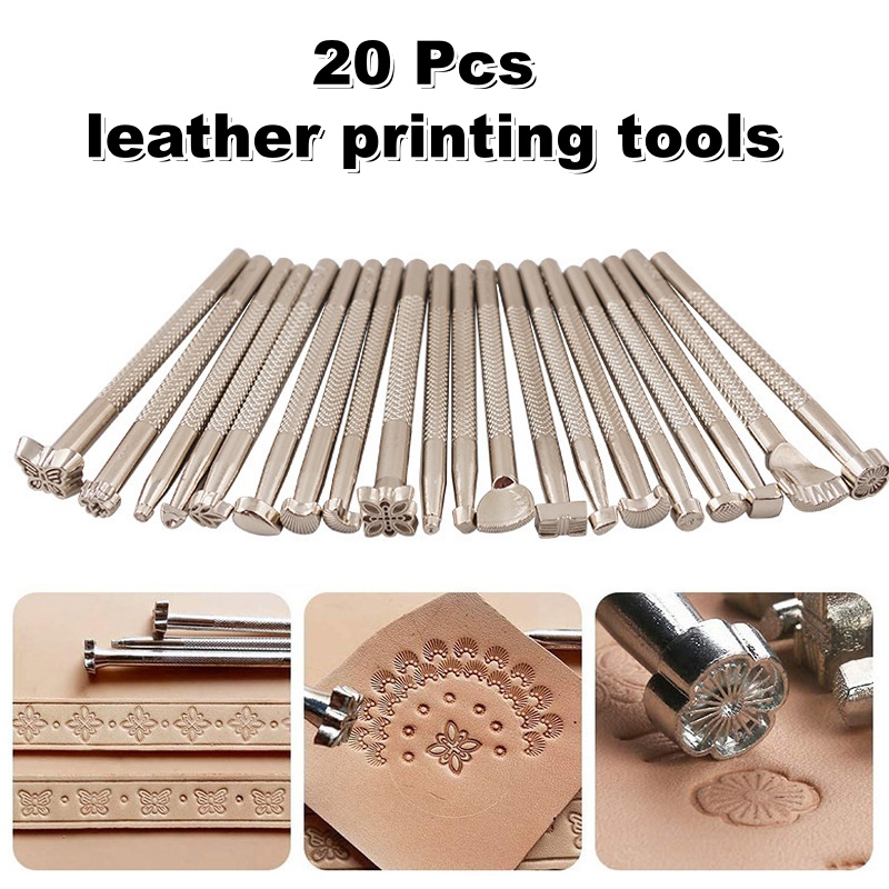 20Pcs Leather Stamping Tools L - огляд і ціна Leatherwork Embossing