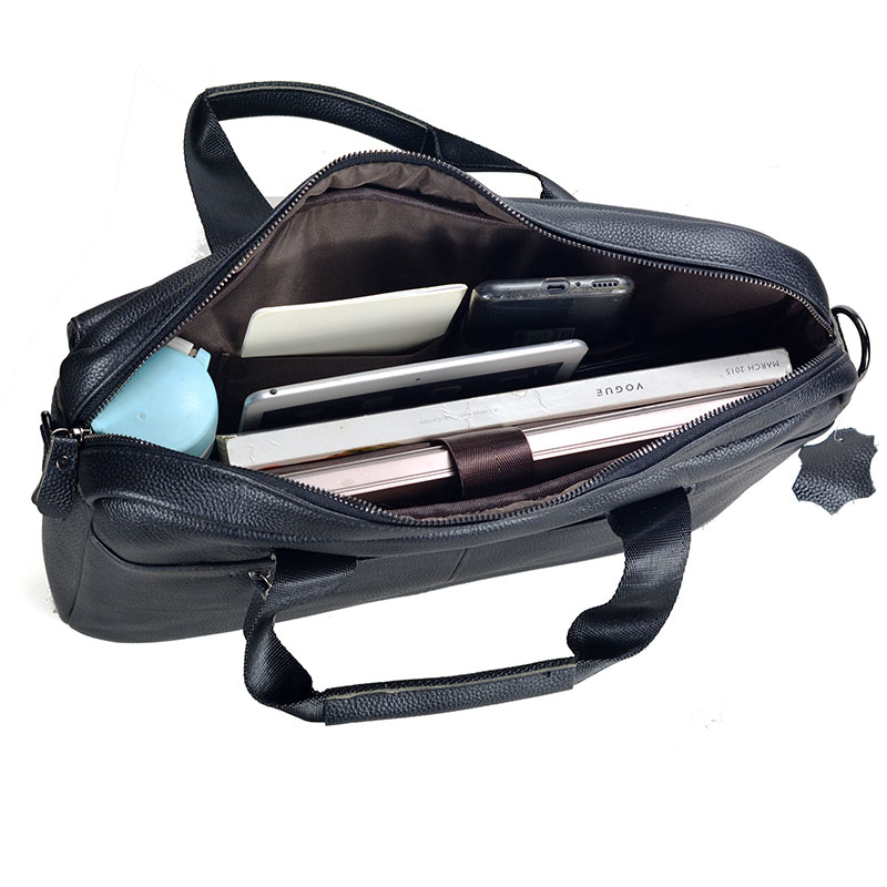 Large Men's Genuine Leather Ha - огляд і ціна Leather Work Bag Men