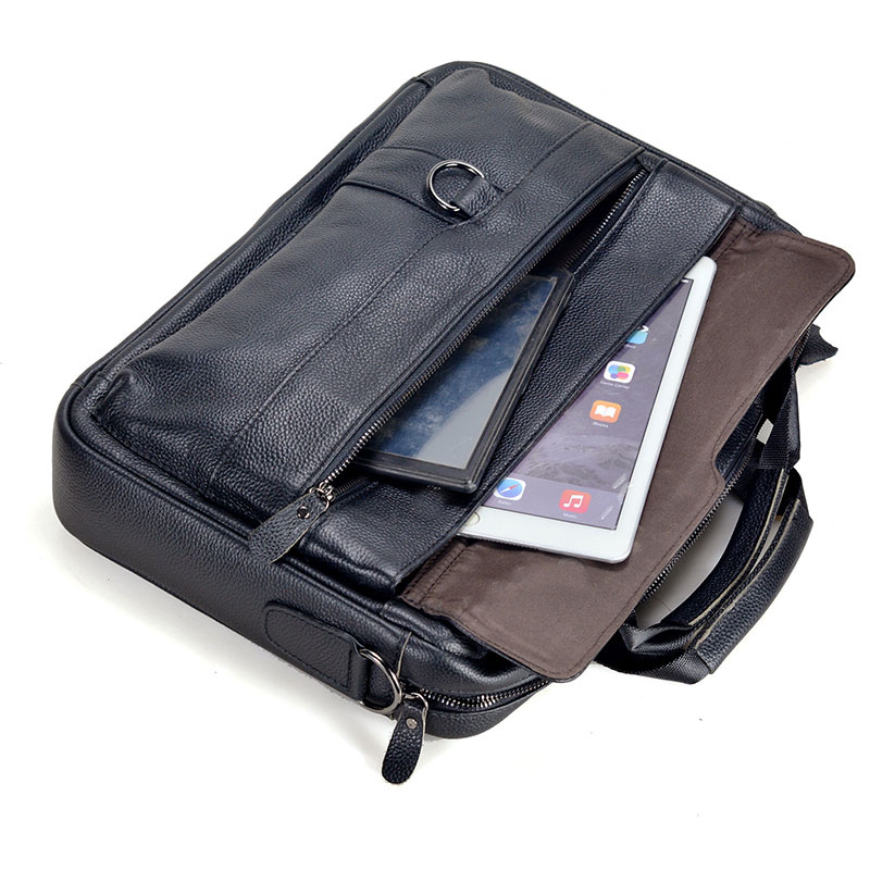 Large Men's Genuine Leather Ha - огляд і ціна Leather Work Bag Men