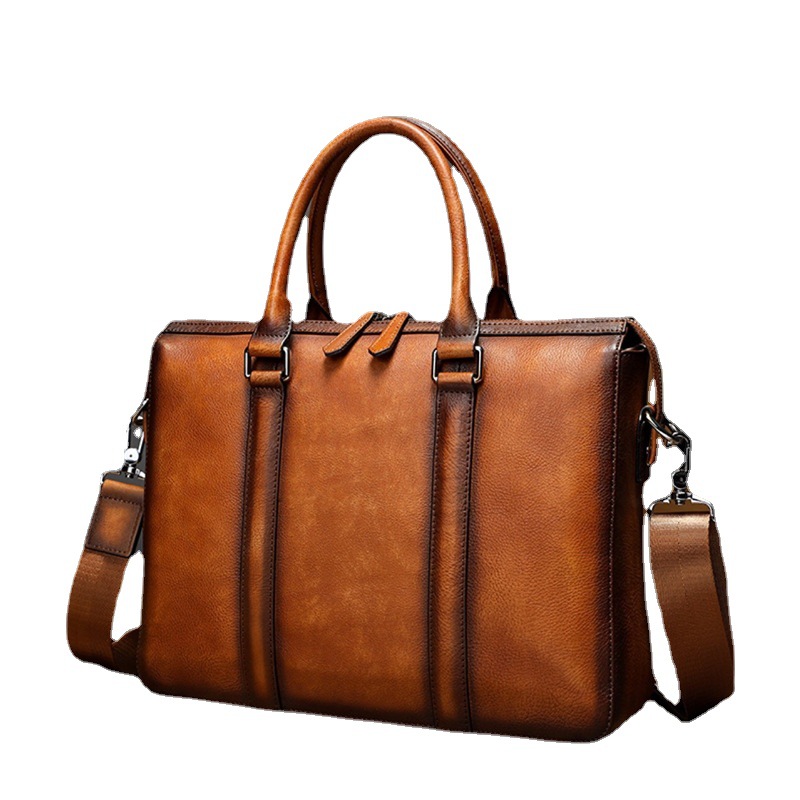 YETTIES Business Top Grain Lea - огляд і ціна Leather Work Bag Men