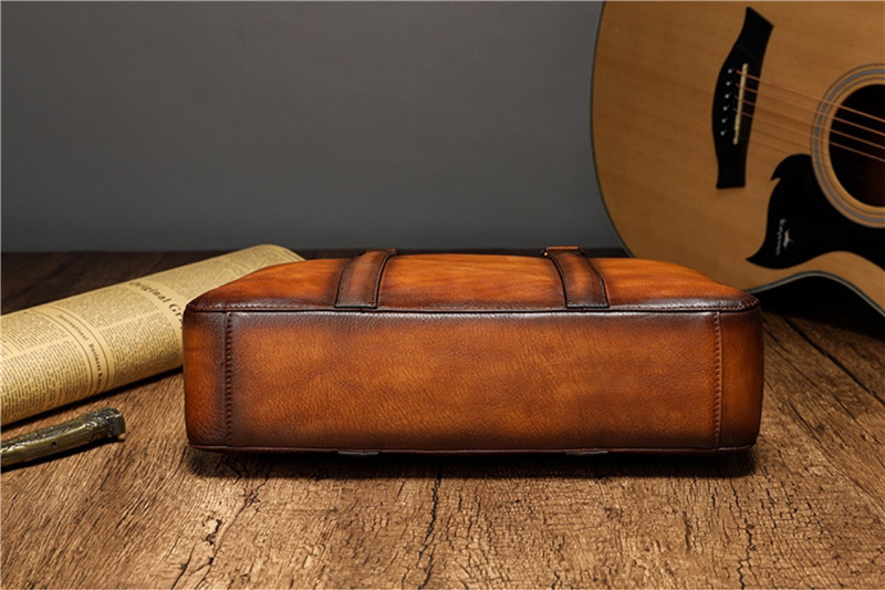 YETTIES Business Top Grain Lea - огляд і ціна Leather Work Bag Men
