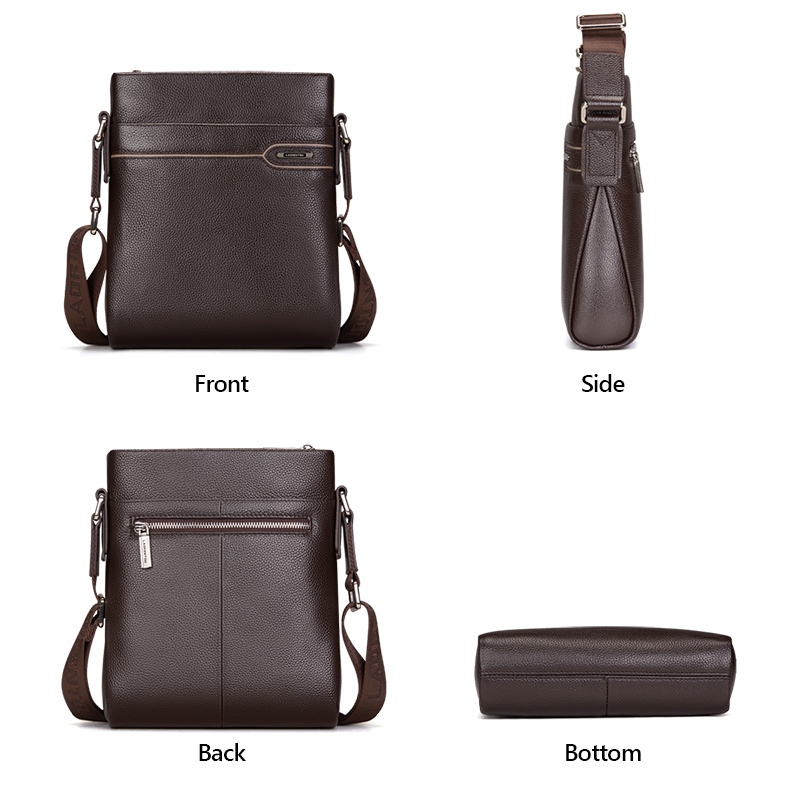 LAORENTOU Men Genuine Leather  - огляд і ціна Leather Work Bag Men