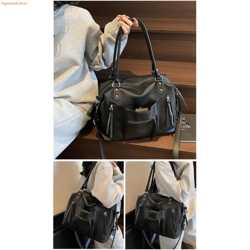 Q5WE Modern PU Leather Handbag - огляд і ціна Leather Work Duffle
