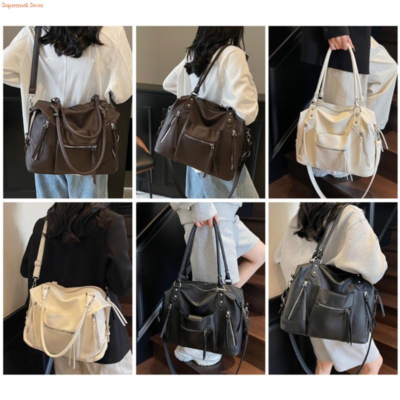 Q5WE Modern PU Leather Handbag - огляд і ціна Leather Work Duffle