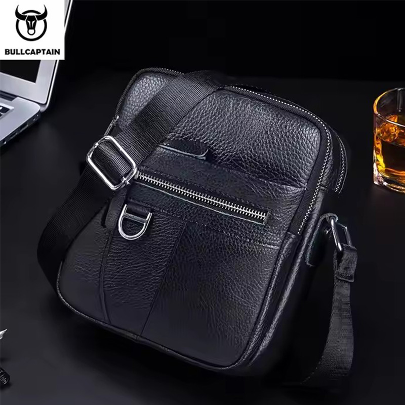 BULLCAPTAIN Mens Leather Messe - огляд і ціна Leather Work Bag Men