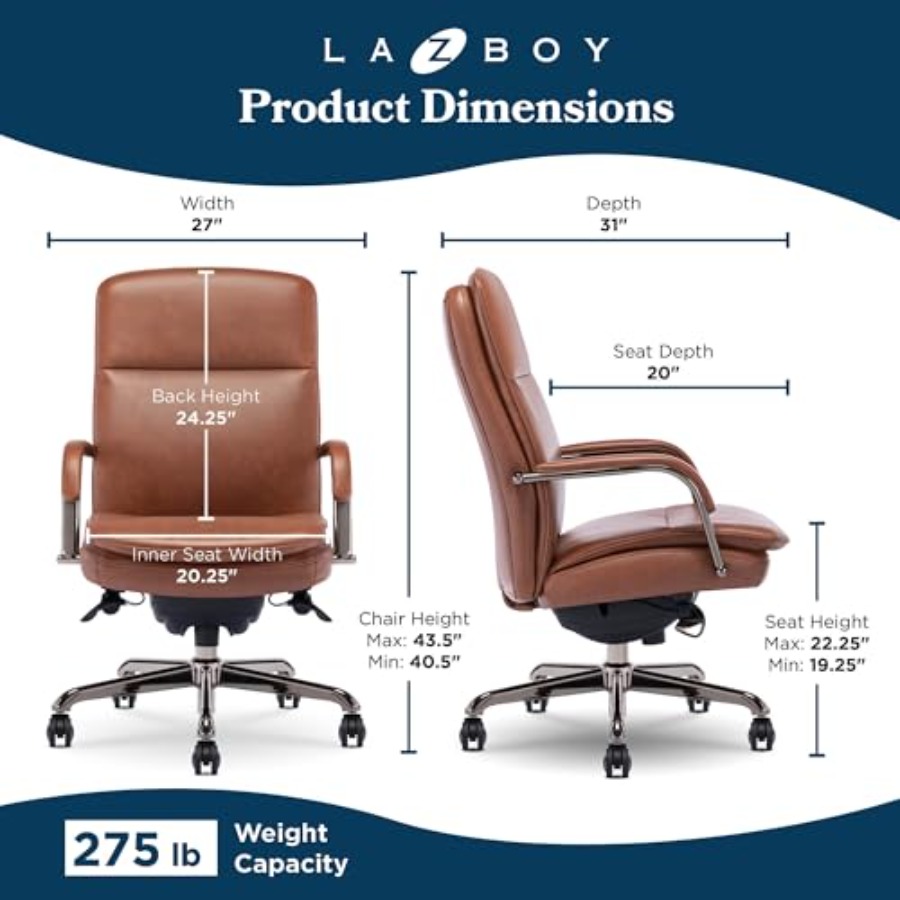 Ergonomic executive office cha - огляд і ціна Upholstery Leather Work