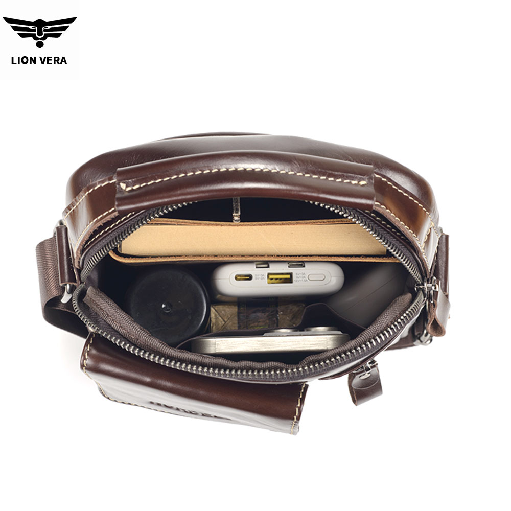 LION VERA Men's Genuine Leathe - огляд і ціна Leather Work Bag Men