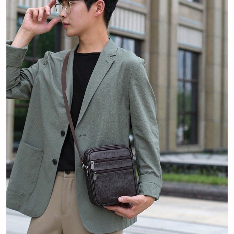 Men's Shoulder Messenger Bag C - огляд і ціна Leather Work Bag Men