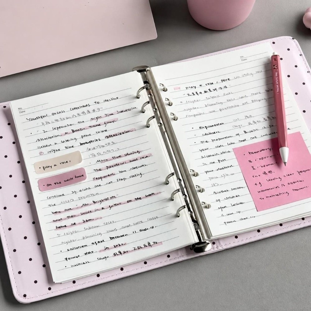 Ins Polka Dot Piano Binder Not - огляд і ціна Leather Work Notebook