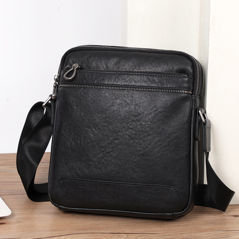 Genuine Leather Men Crossbody  - огляд і ціна Leather Work Bag Men