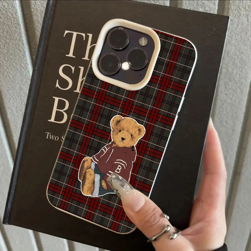 Grid Retro Teddy Bear Pattern  - огляд і ціна Leather X