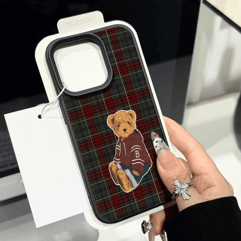 Grid Retro Teddy Bear Pattern  - огляд і ціна Leather X