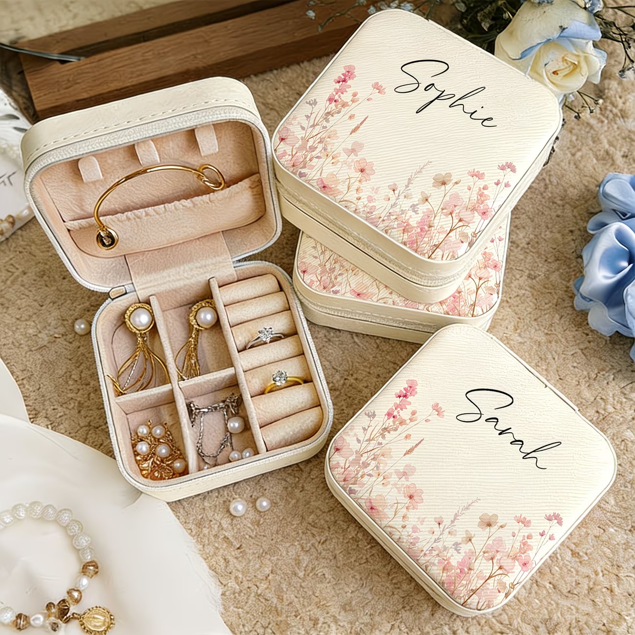 Custom Beige Jewelry Box Featu - огляд і ціна Leatherwork Beginner