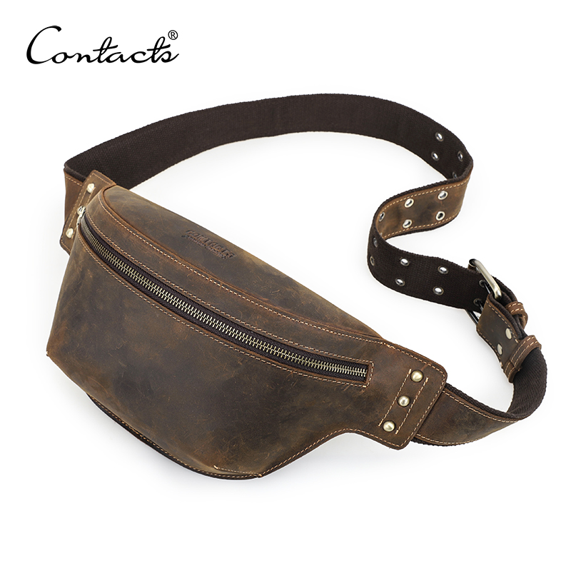 CONTACT'S Genuine Leather Wais - огляд і ціна Leather Work Bag Men
