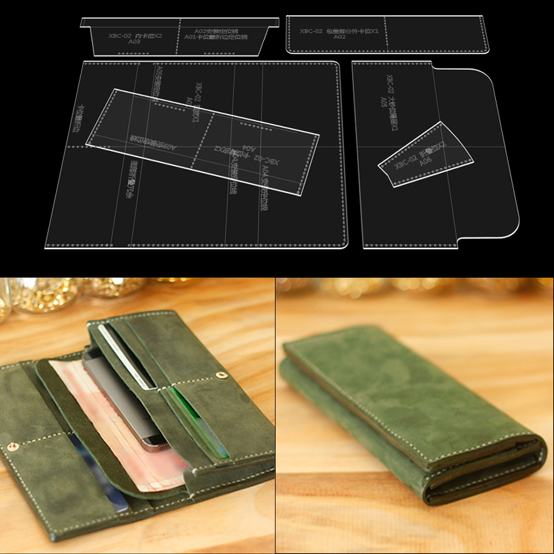 YOMDID Long Wallet Template Le - огляд і ціна Leatherwork Patterns