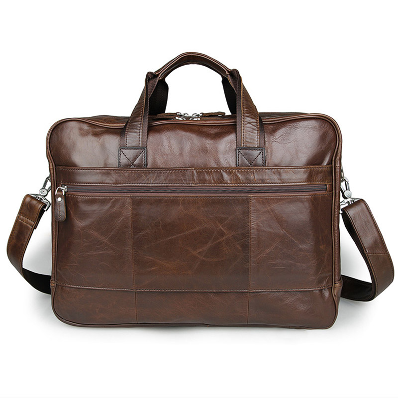 LACHIOUR Genuine Leather Men B - огляд і ціна Leather Work Bag Men